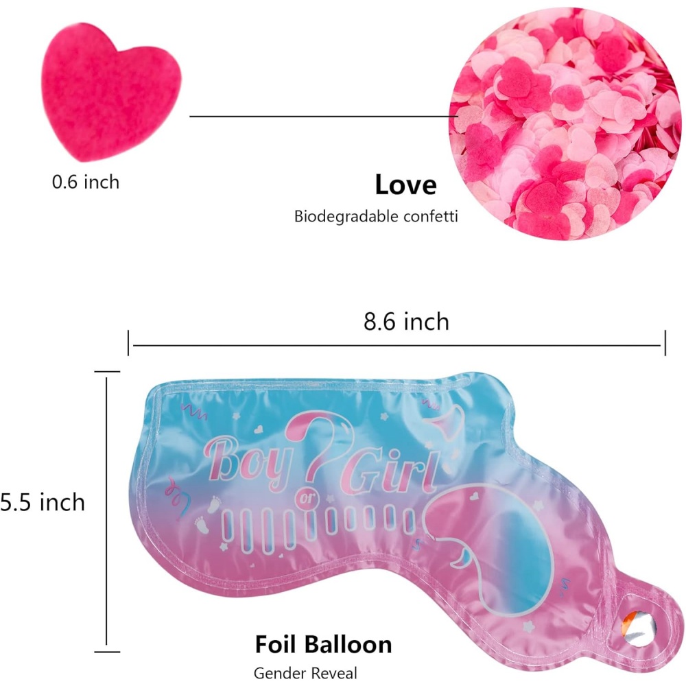 20Pcs Gender Reveal Confetti P - đánh giá và giá Confetti Cannon Tube