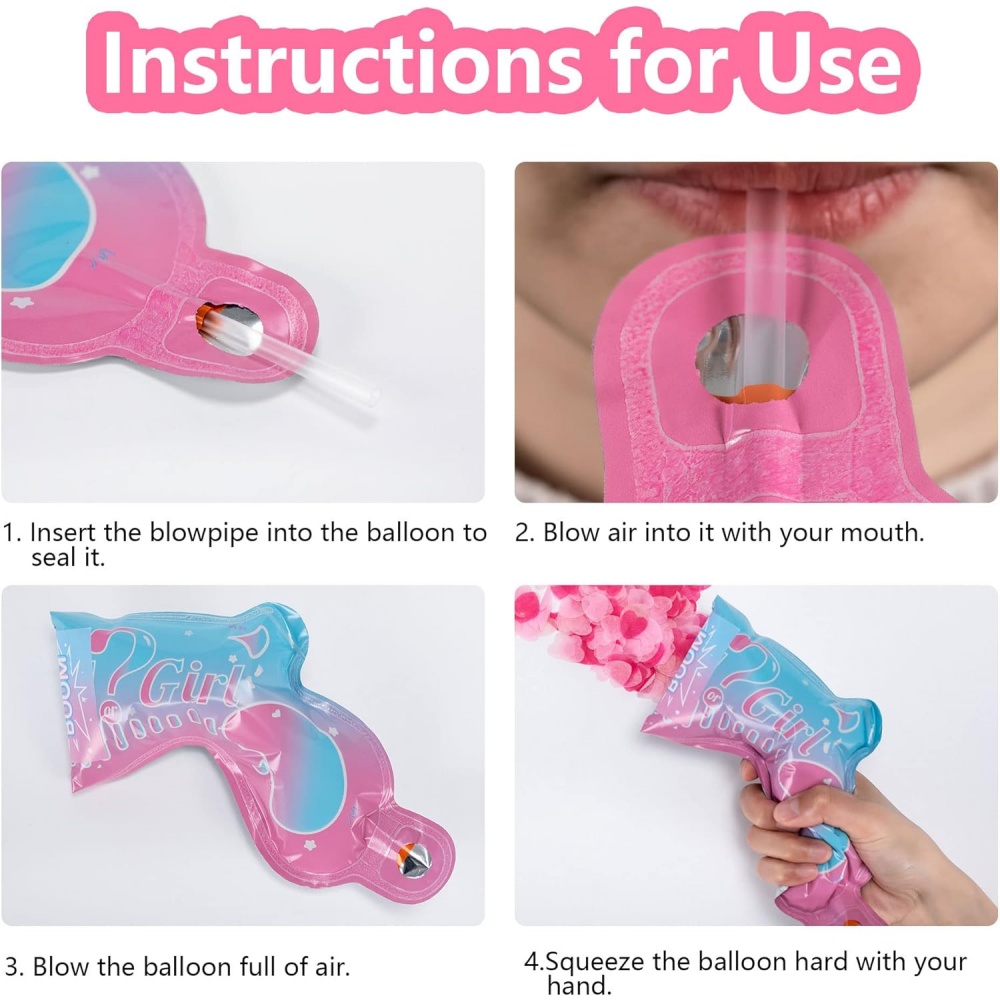 20Pcs Gender Reveal Confetti P - đánh giá và giá Confetti Cannon Tube