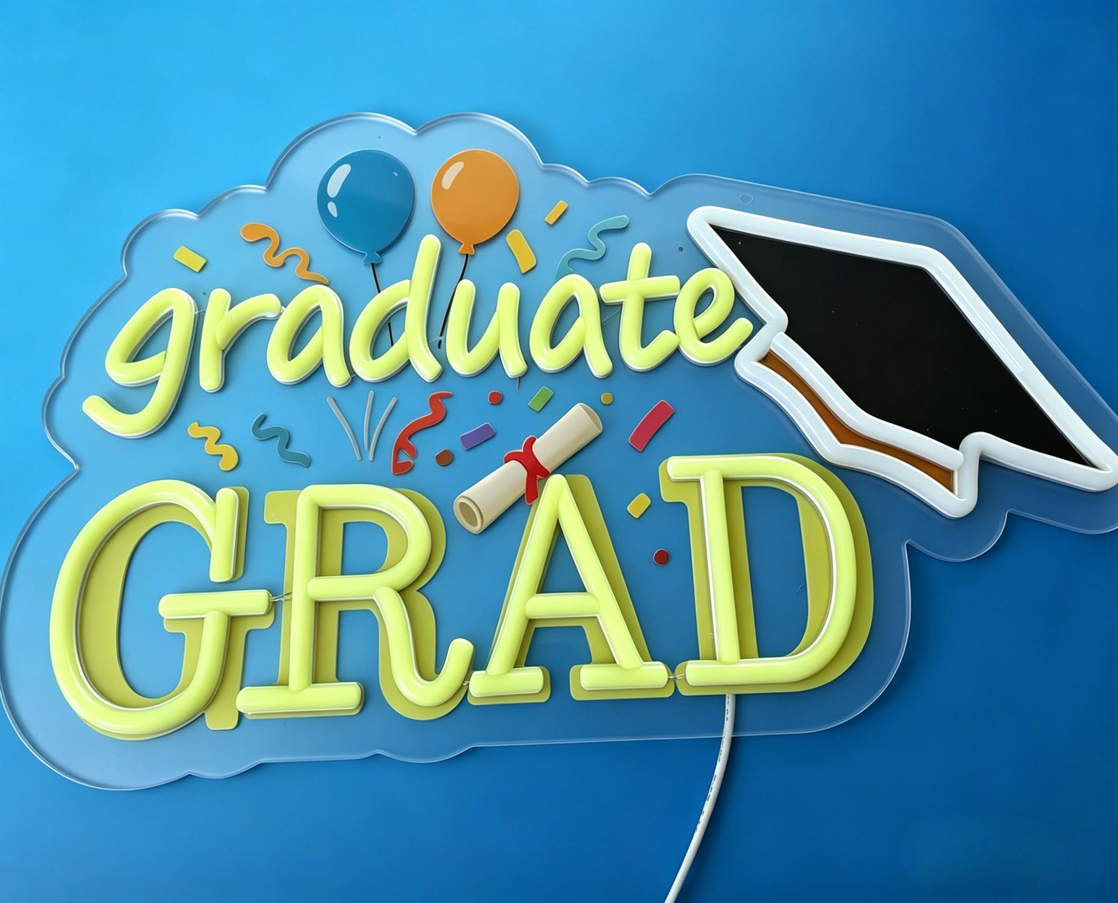 Graduate Grad Neon Sign USB Di - đánh giá và giá Neon Sign Party