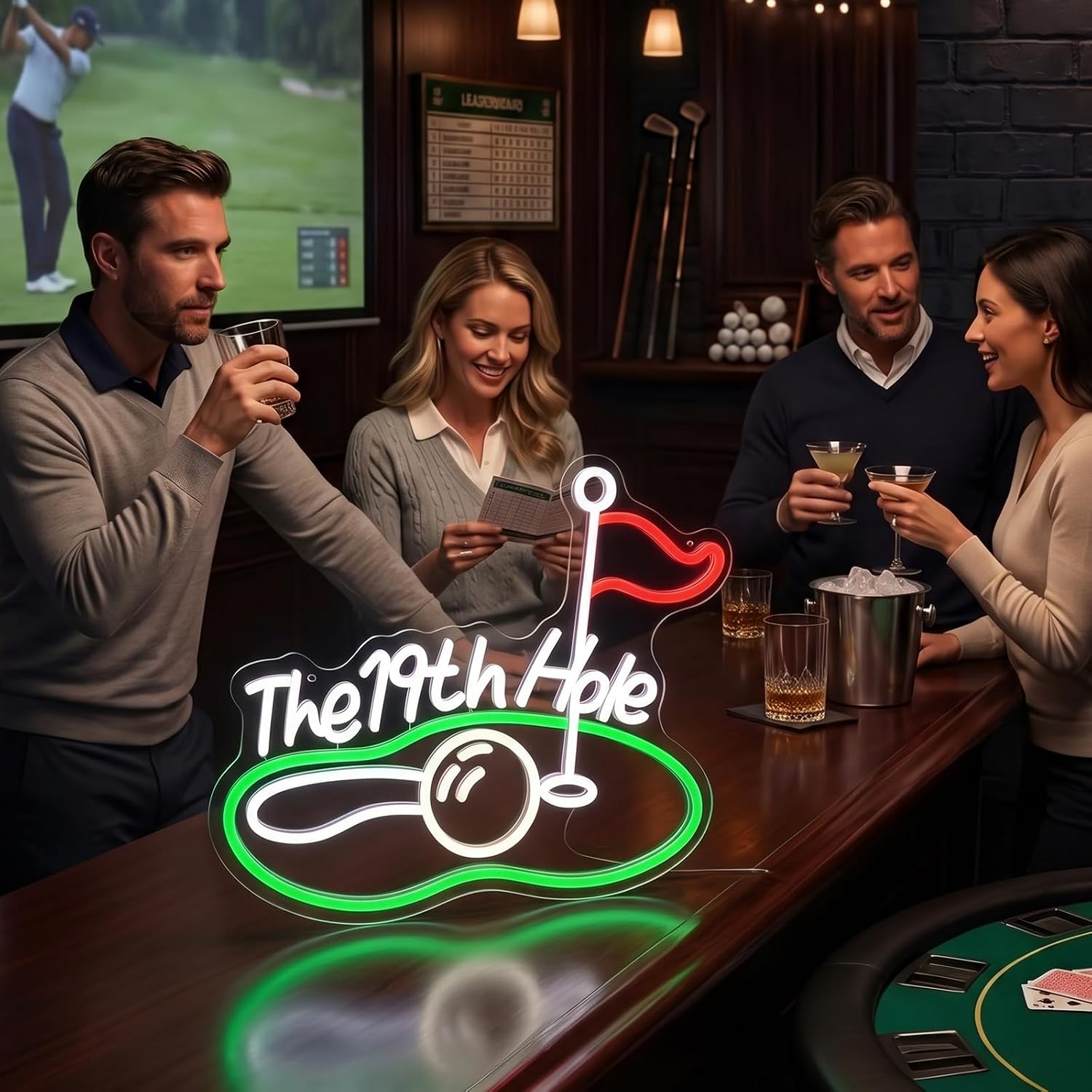 The 19th Hole Golf LED Neon Si - đánh giá và giá Neon Sign Party
