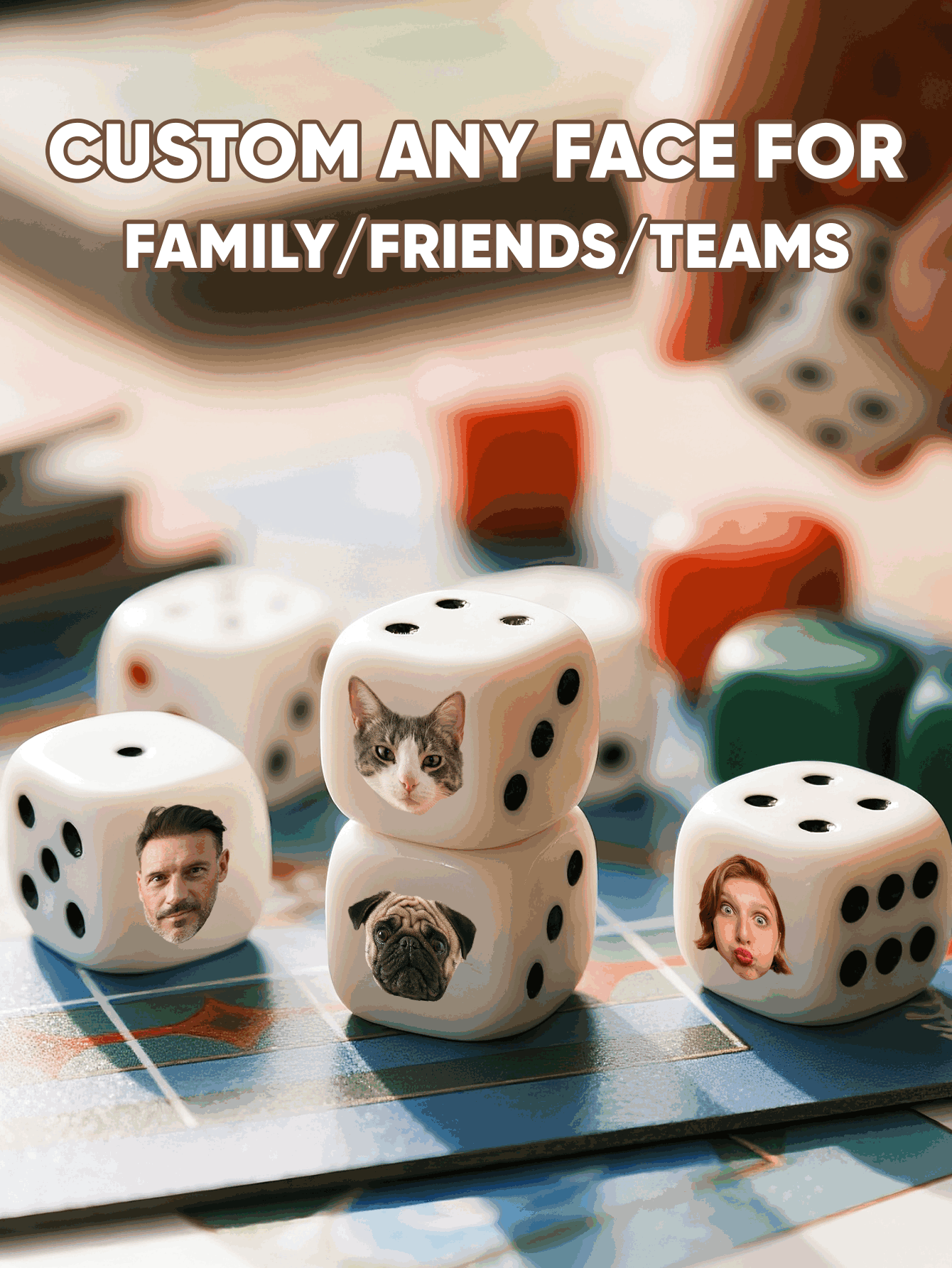Custom Face Dice Personalized  - đánh giá và giá Event Party