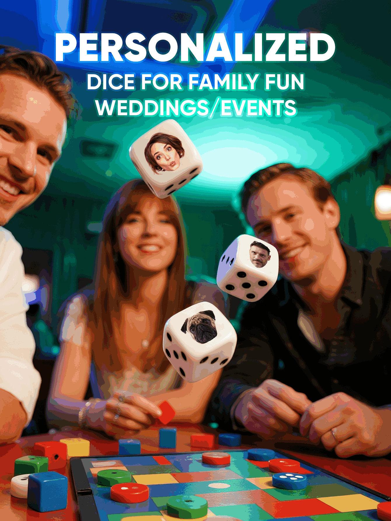 Custom Face Dice Personalized  - đánh giá và giá Event Party