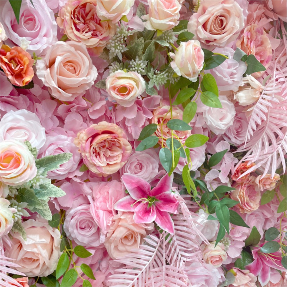Uflower 5D Pink Rose Cloth Flo - đánh giá và giá Flower Wall Panel
