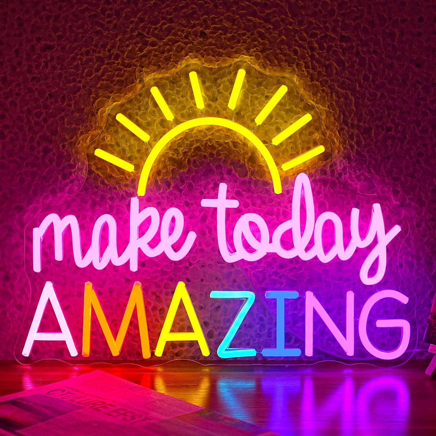 Make Today Amazing Neon Sign I - đánh giá và giá Neon Sign Party