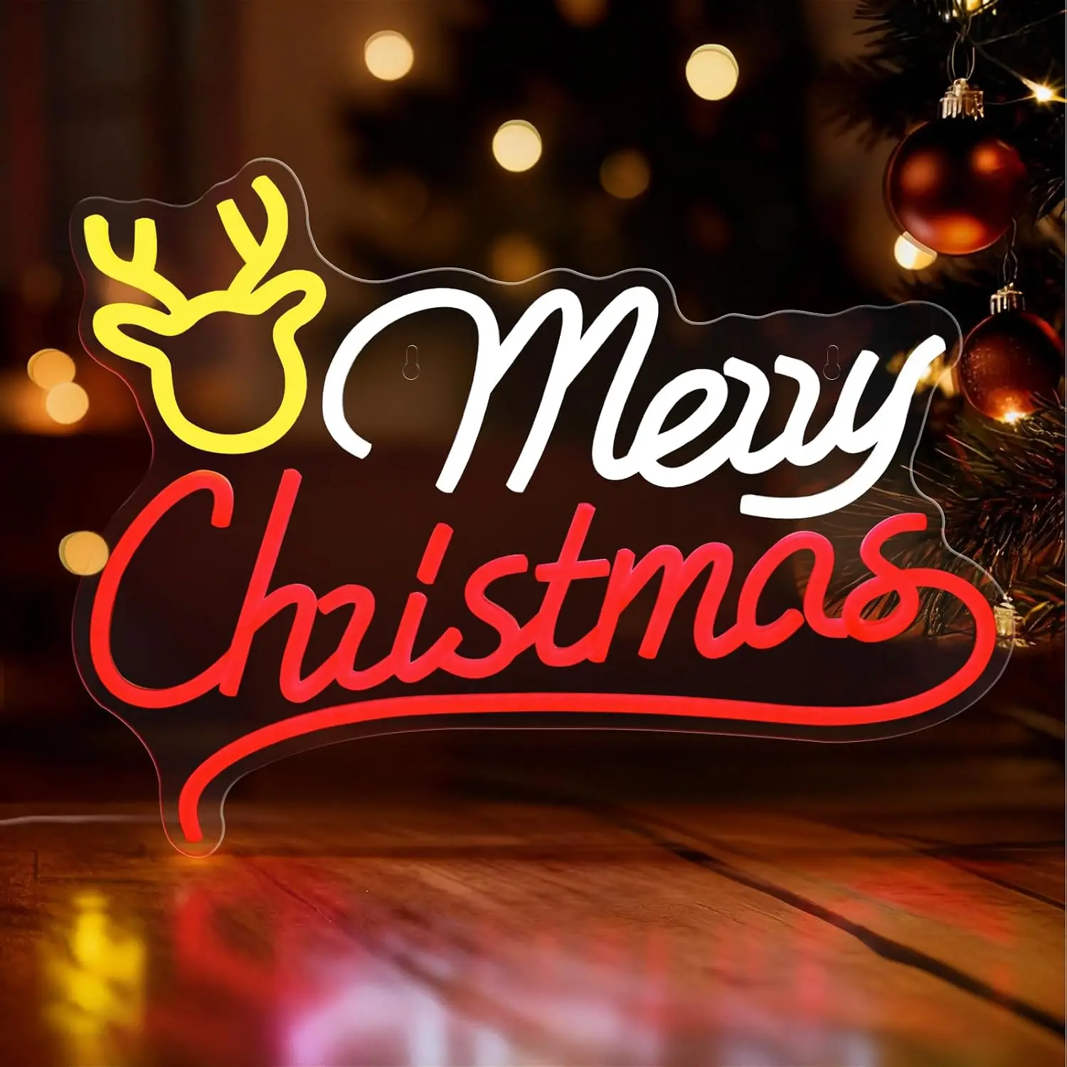 Merry Christmas Reindeer Neon  - đánh giá và giá Neon Sign Party