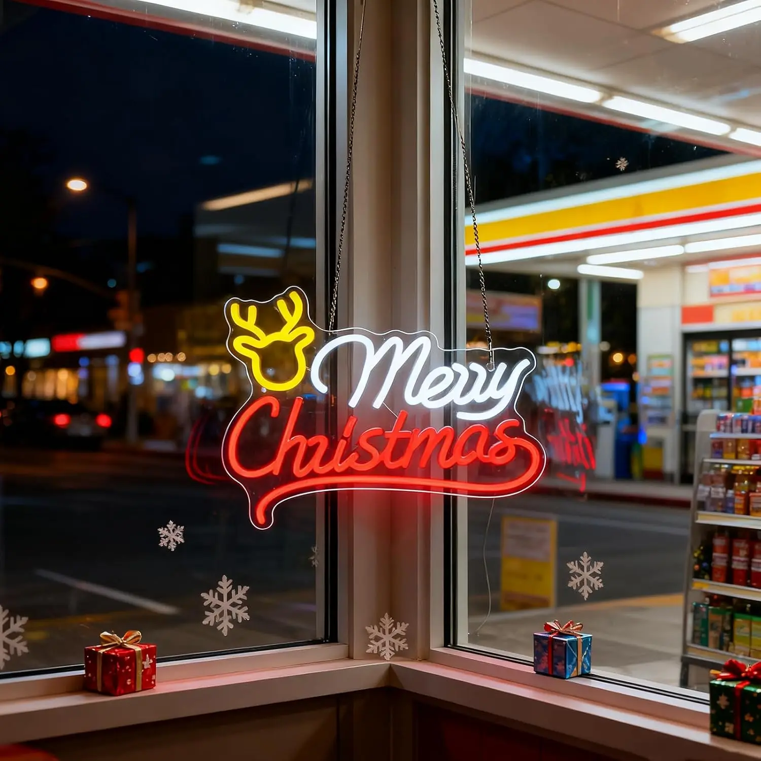 Merry Christmas Reindeer Neon  - đánh giá và giá Neon Sign Party