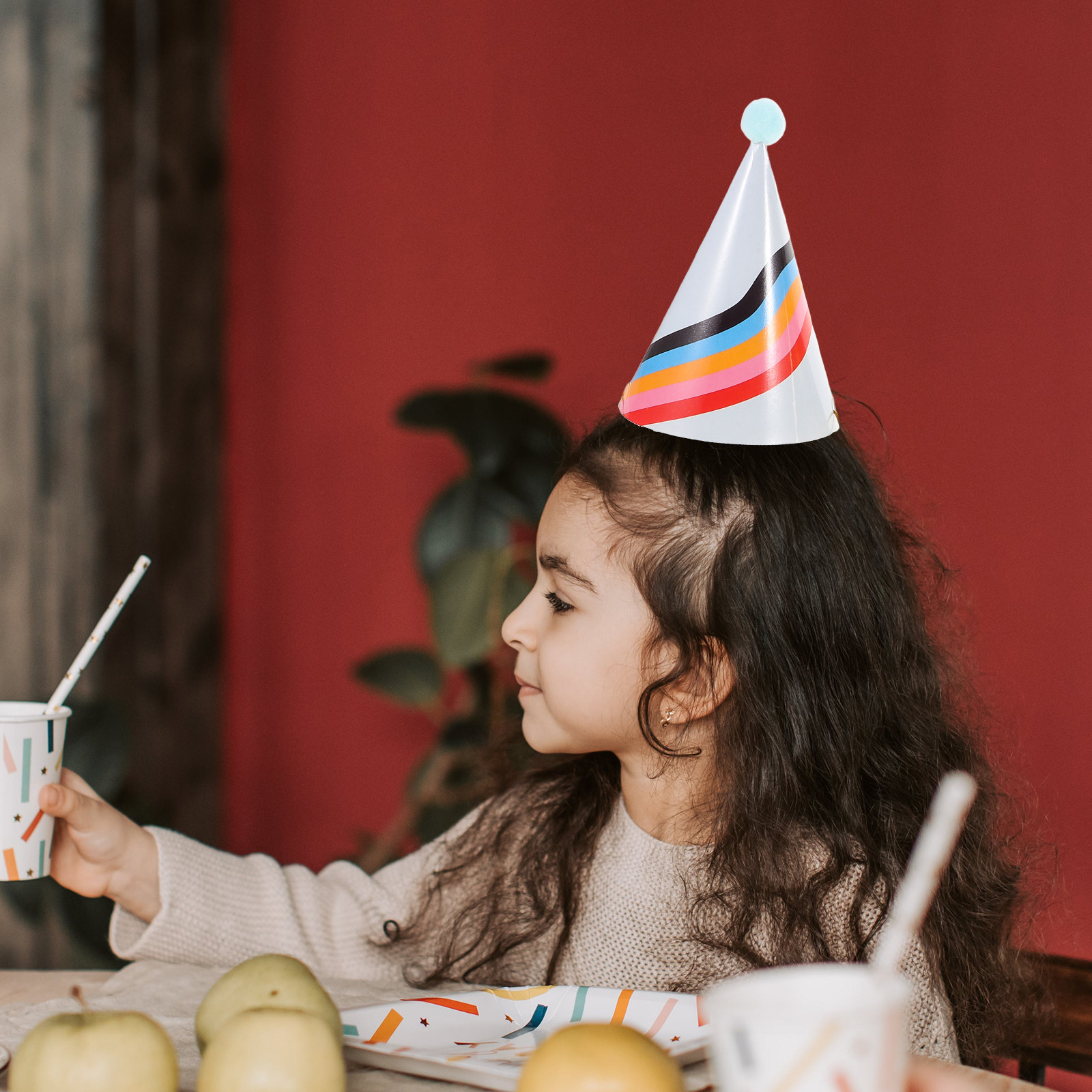 3Pcs Gold Foil Accented Paper  - đánh giá và giá Party Hat Cone