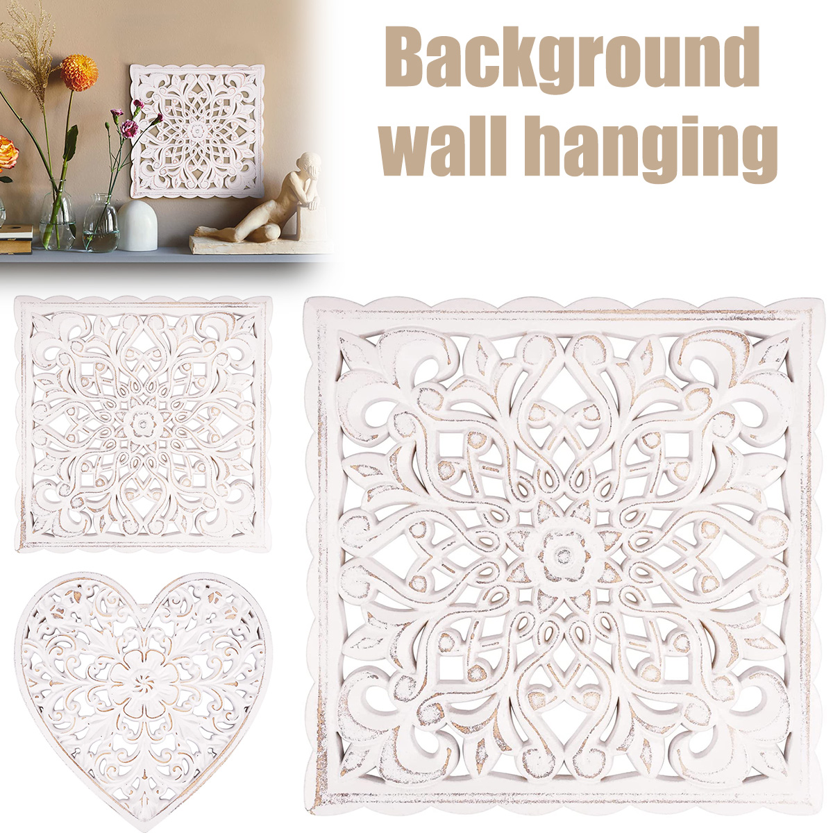 Wooden Wall Decor Floral Hollo - đánh giá và giá Flower Wall Panel