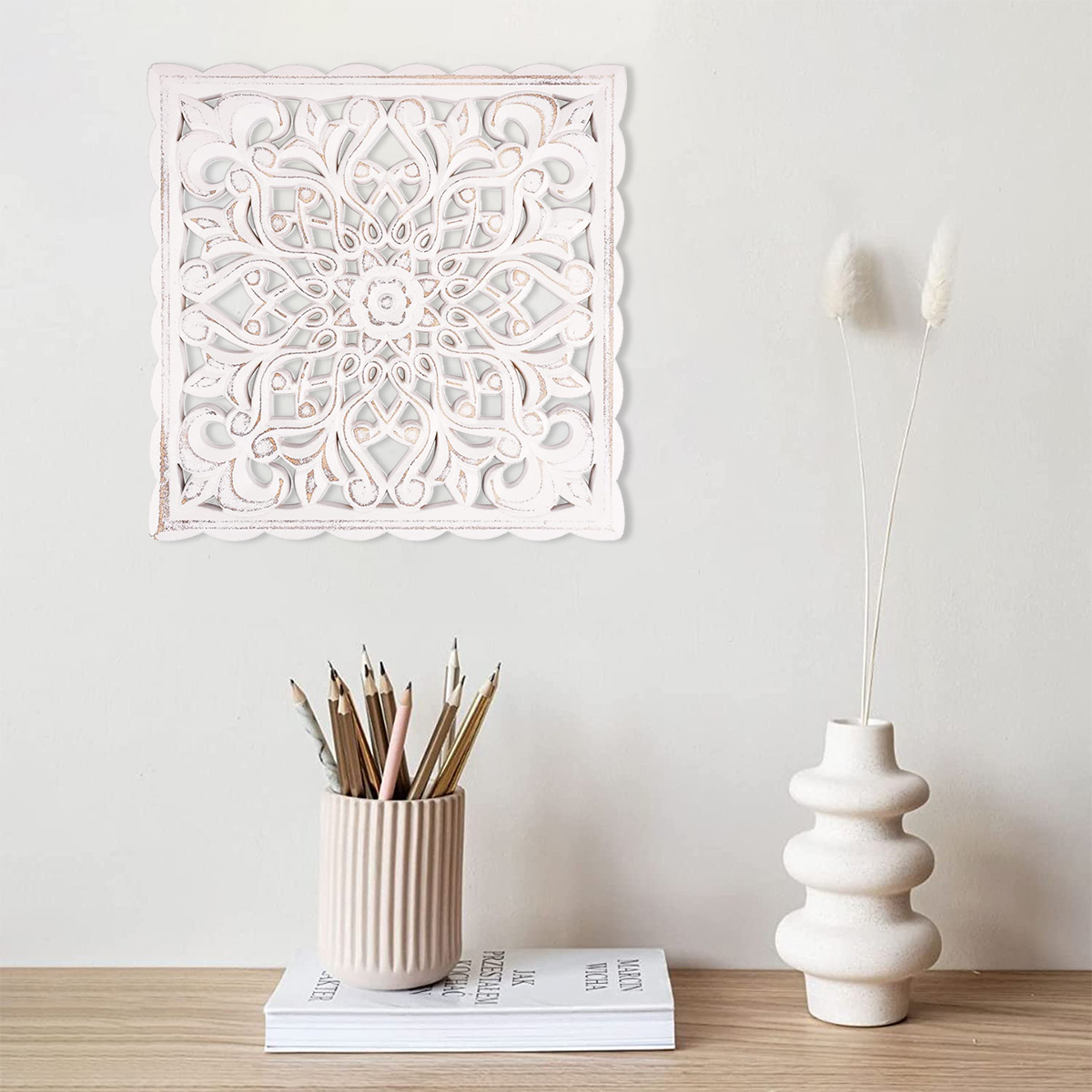 Wooden Wall Decor Floral Hollo - đánh giá và giá Flower Wall Panel