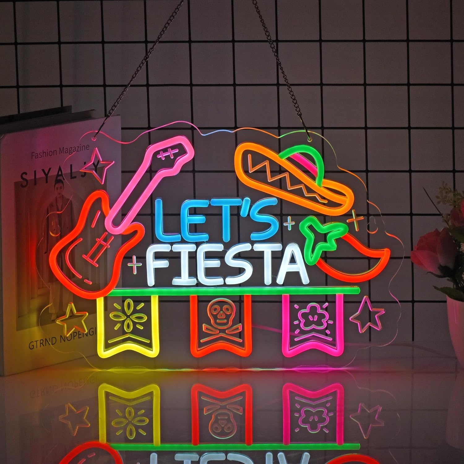 Let's Fiesta Neon Sign, Neon L - đánh giá và giá Neon Sign Party