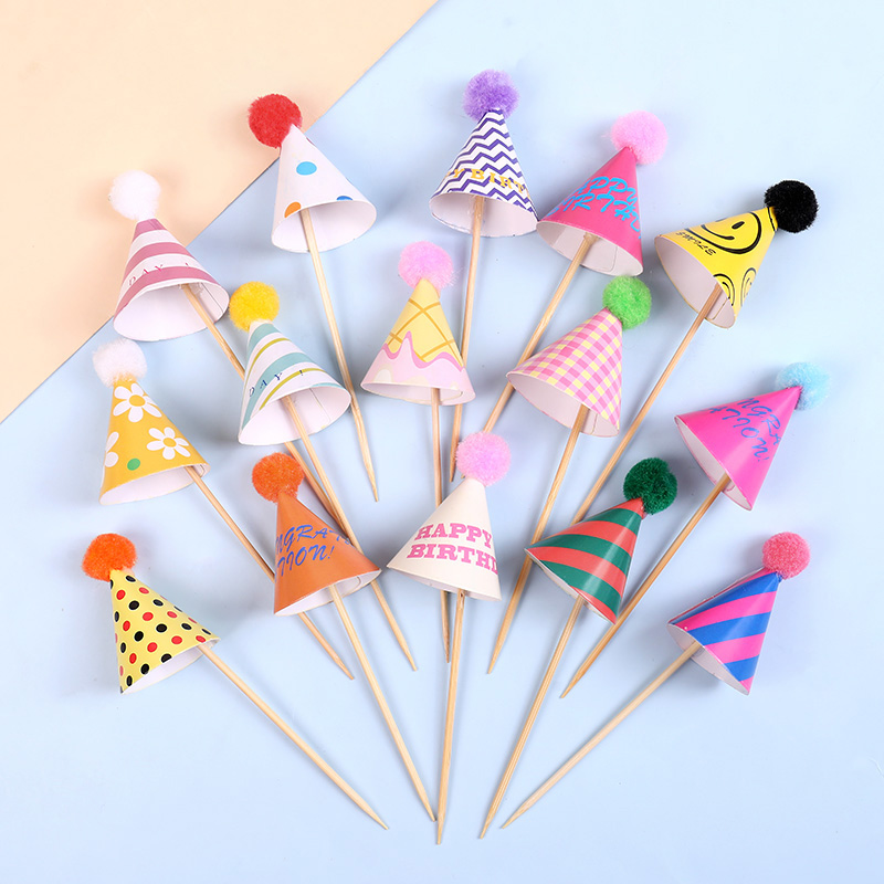 30Pcs Mini Party Hats Cake Top - đánh giá và giá Party Hat Cone